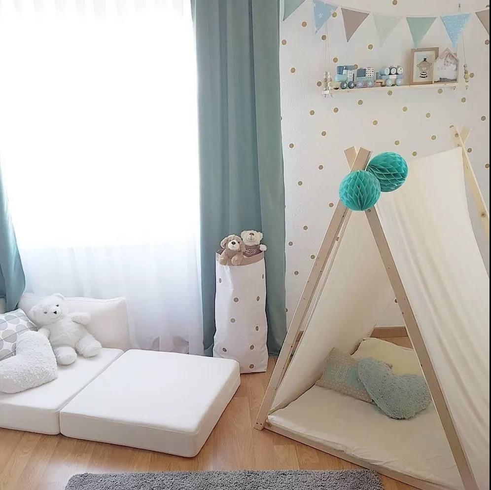 儿童房丨我家儿童房不装修 要装就装个小帐篷！